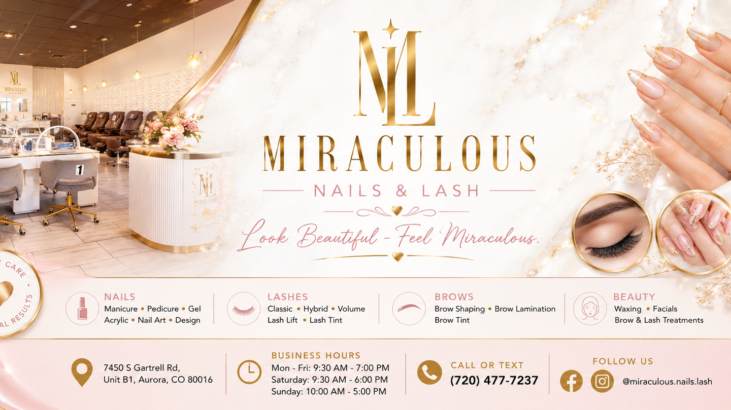 Miraculous Nails & Lash (Next to Forest Hill Dental) - Nail Salon in Aurora