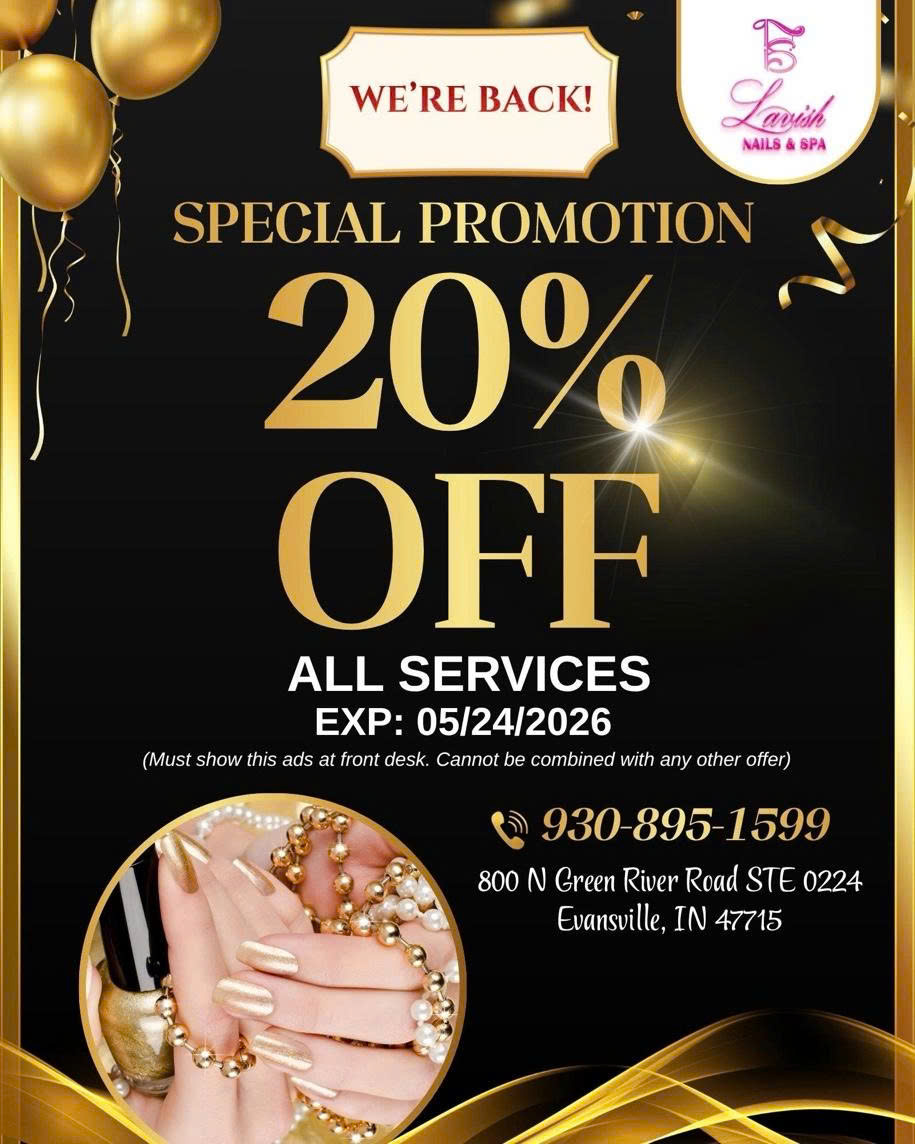 Lavish Nails & Spa - Nail Salon in Evansville