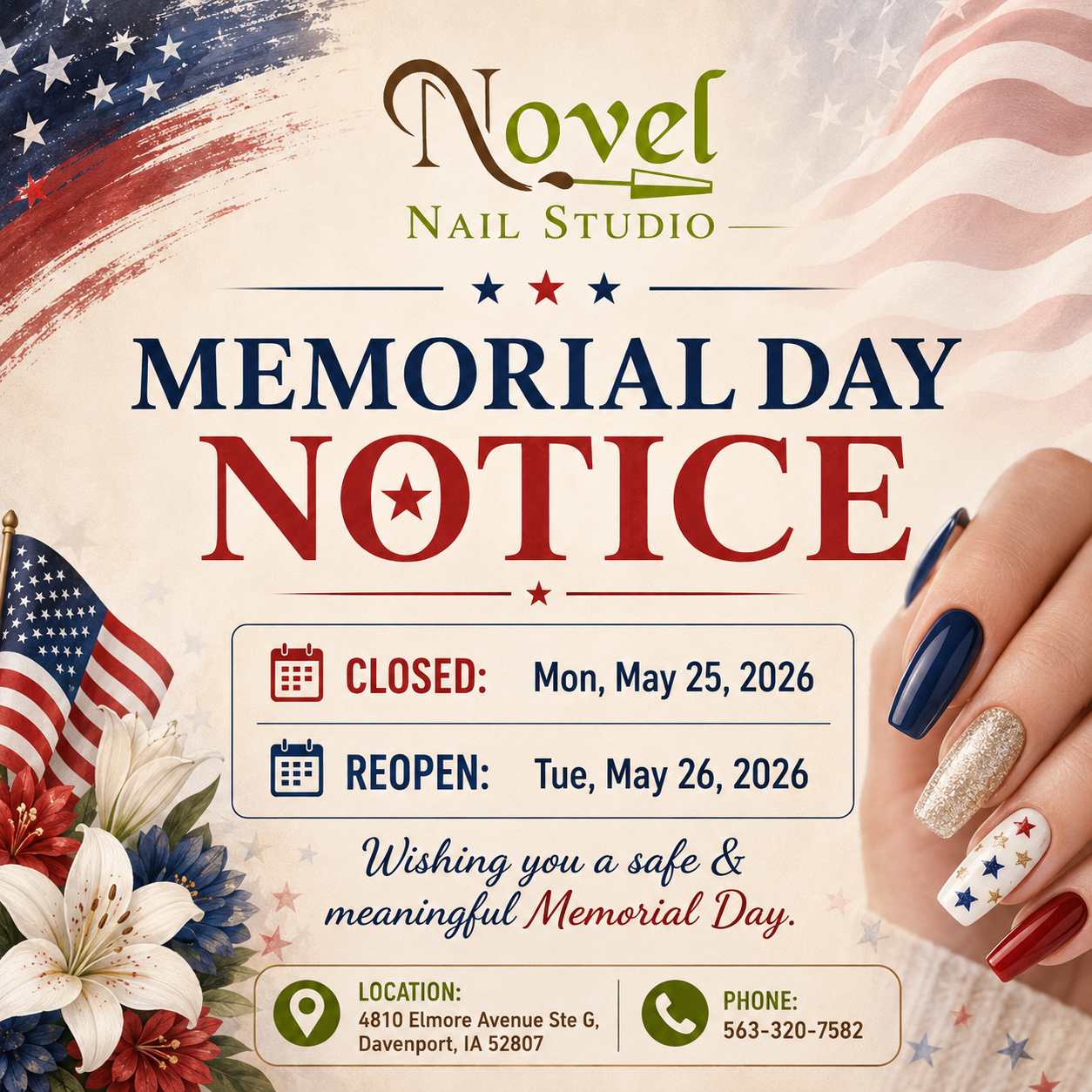 Novel Nail Studio - Nail Salon in Davenport