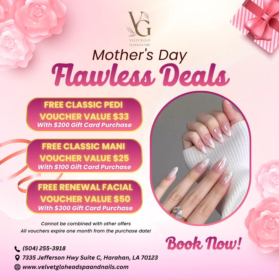 Velvetglo Head Spa & Nails - Nail Salon in New Orleans