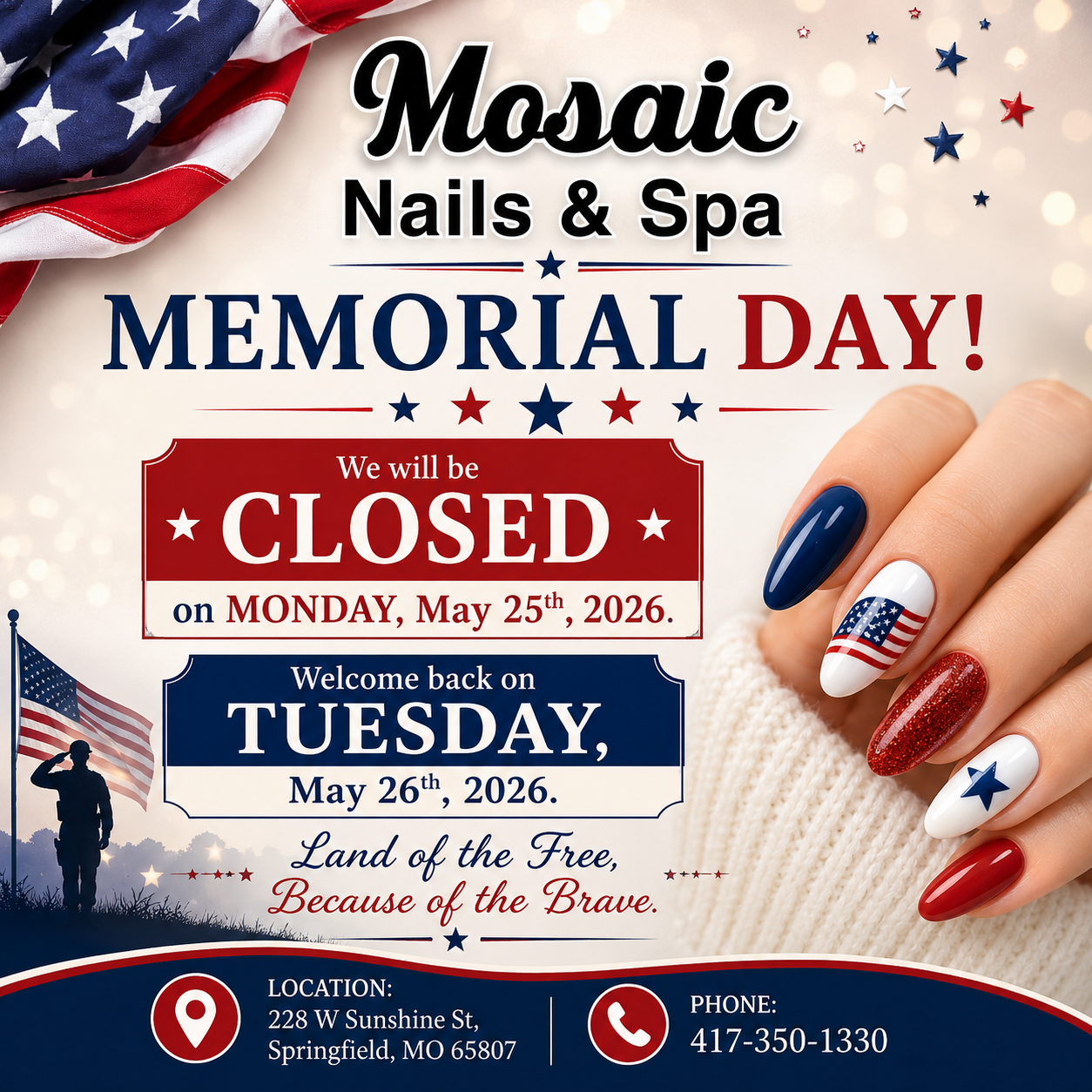 Mosaic nails & spa - Nail Salon in Springfield