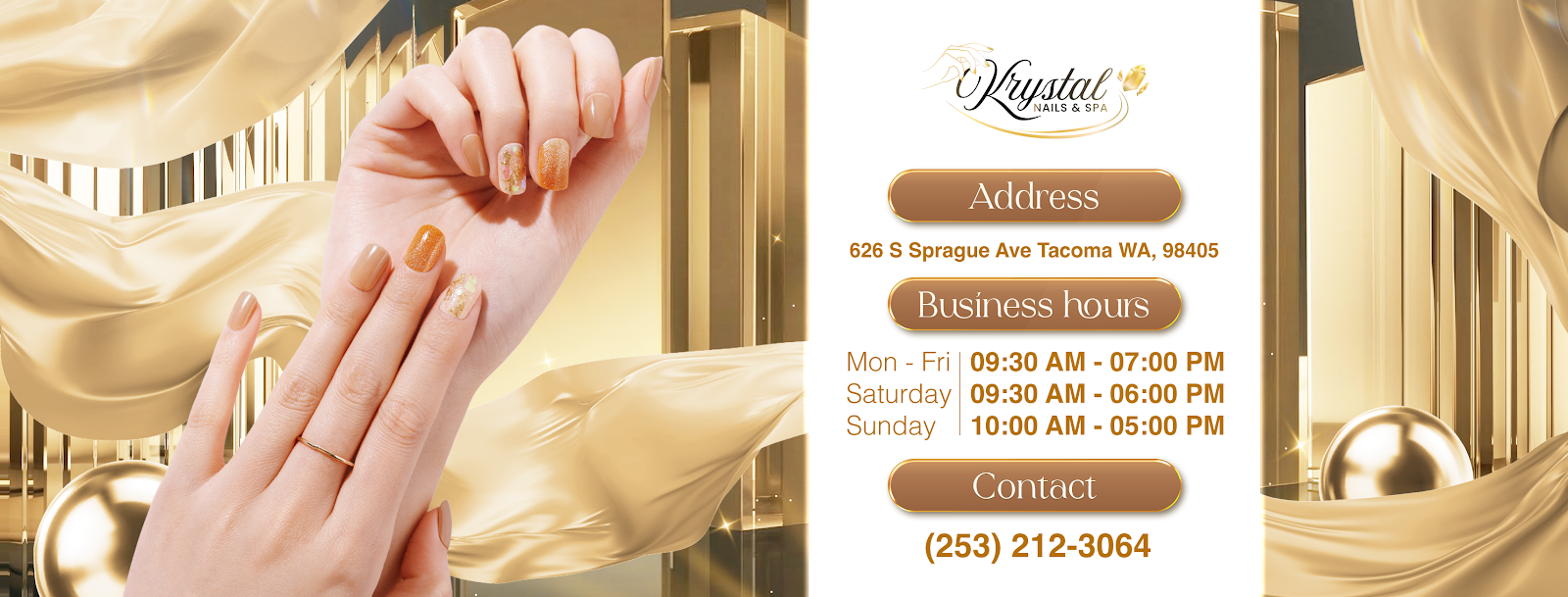 Krystal Nails & Spa (15% OFF For New Customers) - Nail Salon in Tacoma